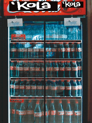 Coca Cola køleskabnes hyldeforkanter